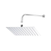 Regadera Cuadrada 10" Acero Inox Cromada