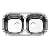 Lavaplatos Tramontina Doble Alto Brillo