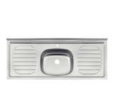 Lavaplatos Tramontina 1.2m x 52cm pocera central