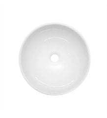 lavamanos redondo de sobreponer 32cm blanco