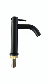 Llave Lavamanos eco Negro Palanca