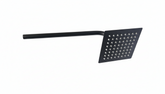 Regadera Cuadrada 6" Acero Inox Negra