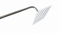 Regadera Cuadrada 8" Acero Inox Cromada
