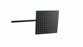 Regadera Cuadrada 10" Acero Inox Negro