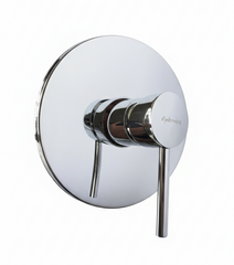 Manija Monocontrol con Escudo Redonda Cromada Modermica