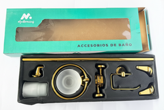 Metálico de 6 Piezas Dorado Modermicas