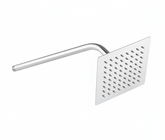 Regadera Cuadrada 6" Acero Inox Cromada