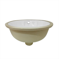 Lavamanos De Bajoponer Ovalado Blanco 30x38x18 Interno