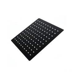 Ducha Negra Acero Ultra Slim (20cm) Cuadrada 8"
