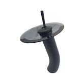 Llave Lavamanos Cascada Negra Vidrio Boccherini
