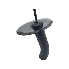 Llave Lavamanos Cascada Negra Vidrio Boccherini