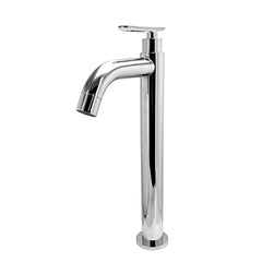 Llave Lavamanos Monocontrol Redonda Alta cromada