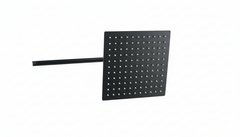 Regadera Cuadrada 10" Acero Inox Negro