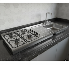 Lavaplatos Socoda 150cm x 52cm con Estufa