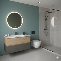 lavamanos redondo de sobreponer 28cm blanco