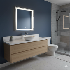 lavamanos redondo de sobreponer 32cm blanco