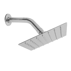 Ducha Cuadrada 15 Cm Brillante + Brazo Corto